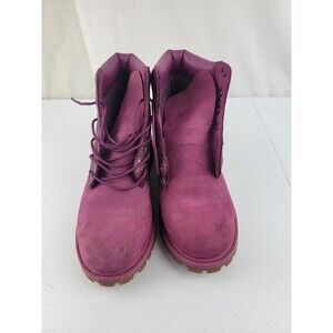 GIRL'S TIMBERLAND 6" PREMIUM WATERPROOF BRIGHT PASTEL PURPLE GLITTER NUBUCK BOOT
